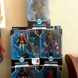 Set of 5 Dc McFarlane Figures.
